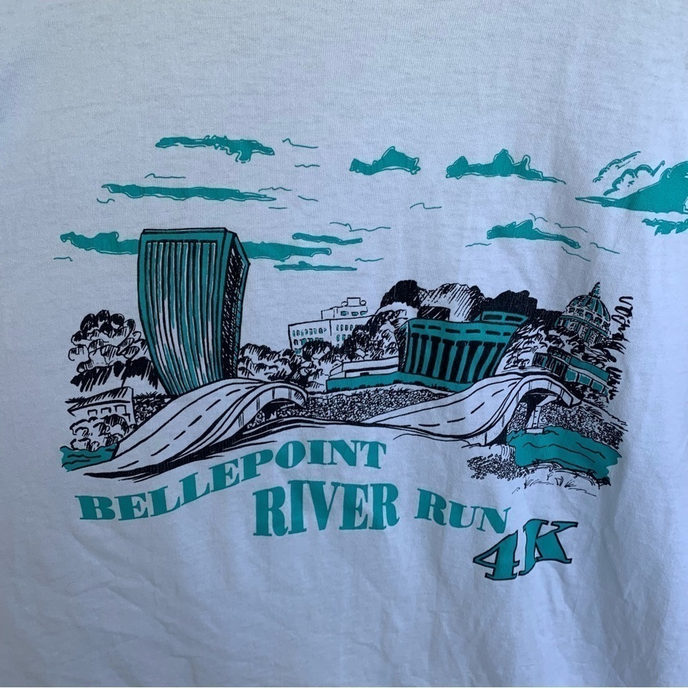 Vintage Bellepoint River Run 4K Tee Shirt Size XXL 90s